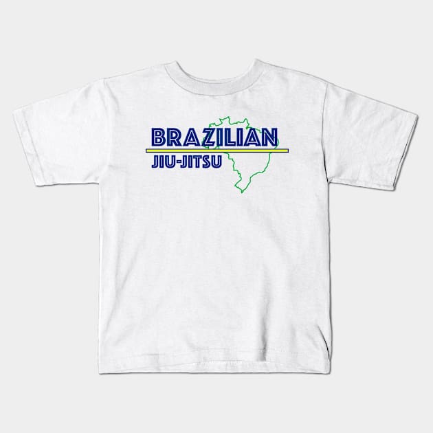 Brazilian Jiu Jitsu Kids T-Shirt by MDCollective